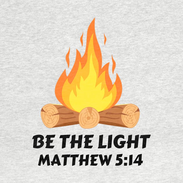 Be The Light | Christian Typography by All Things Gospel